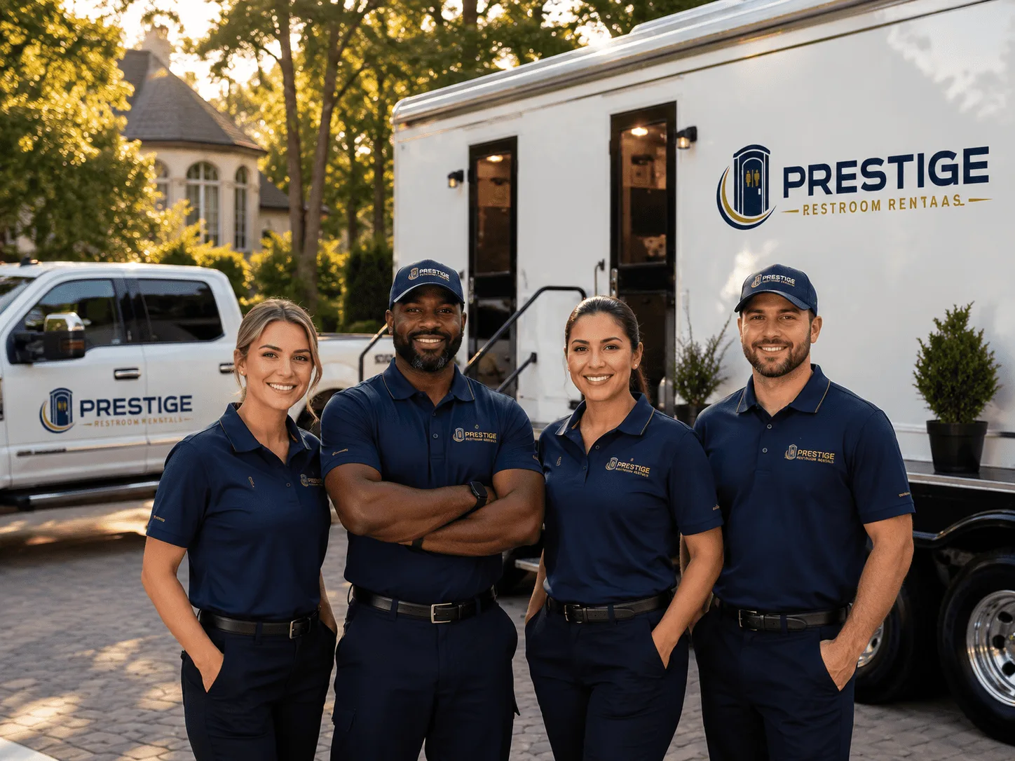Trusted Luxury Portable Restrooms company in Evans, LA
